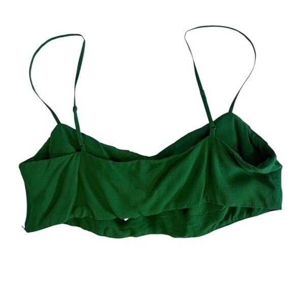 New NWT Reformation Alana Two Piece Kelly Green Maxi Dress Size 10 - Picture 6 of 16